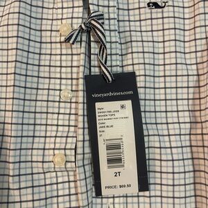 New with tags vineyard vine toddler long sleeve button up